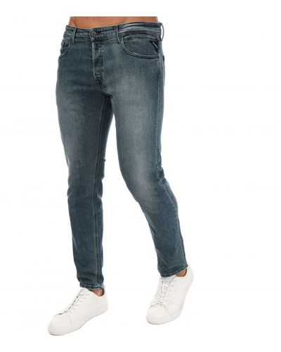 Replay Regular Fit Jeans Voor , Blauw