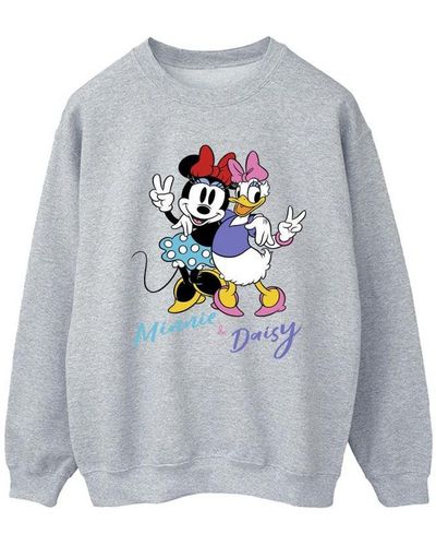Disney Ladies Minnie Mouse And Daisy Sweatshirt (Sports) - Grey