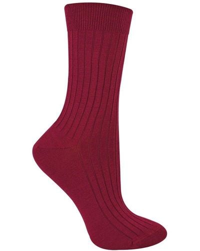 Steve Madden Merino Wool Socks - Red