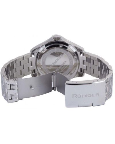 Rudiger : Chemnitz Silver Watch Stainless Steel - Grey