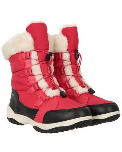 Mountain Warehouse Ladies Snowflake Snow Boots () - Red