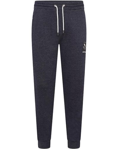 Grey Hawk Extra-tall Navy Tracksuit Bottoms Cotton - Blue