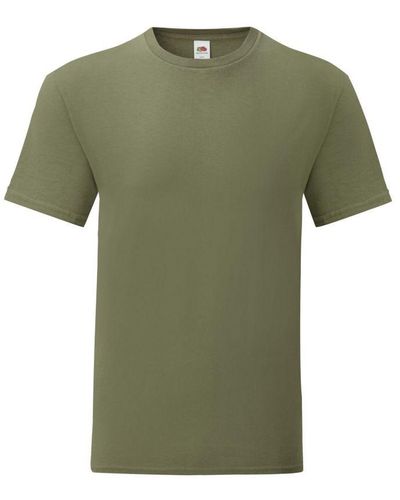 Fruit Of The Loom Iconic Premium Ringspun Cotton T-Shirt (Classic) - Green
