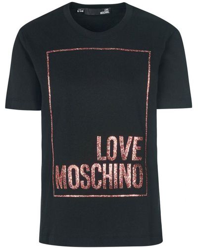 Love Moschino Ik Hou Van Een Moschino-top - Zwart