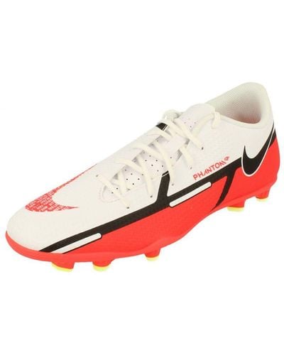 Nike Phantom Gt2 Club Fg/mg Football Boots White - Red