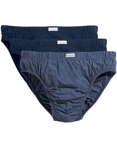 Fruit Of The Loom Classic Slip Briefs (Pack Of 3) (Blues Mixed)