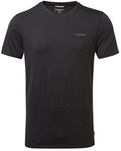 Craghoppers Atmos Short Sleeved T-Shirt ( Pepper) - Black