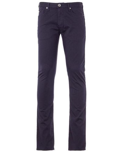 Armani J06 Garbardine Slim Fit Jeans - Blue