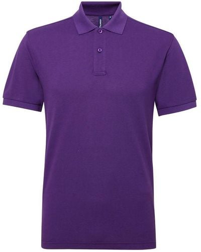 Asquith & Fox Short Sleeve Performance Blend Polo Shirt () - Purple
