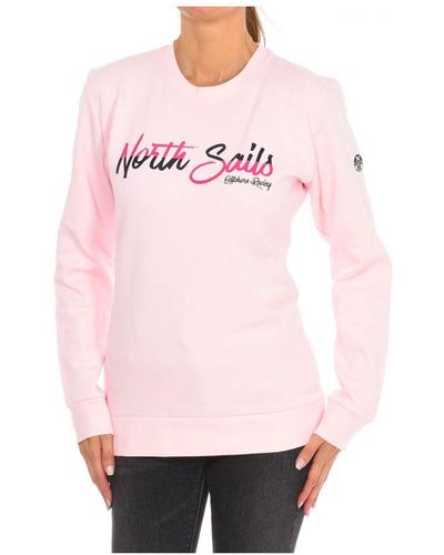 North Sails Long-Sleeved Crew-Neck Sweatshirt 9024250 - Pink