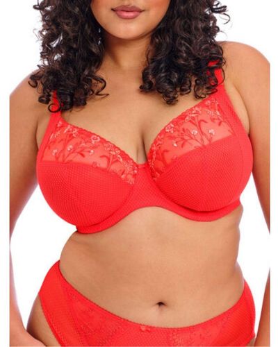Elomi Charley Side Support Plunge Bra - Red