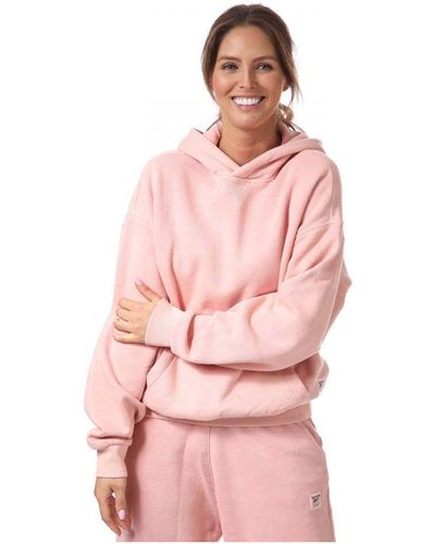 Reebok S Classics Natural Dye Fleece Hoodie - Pink