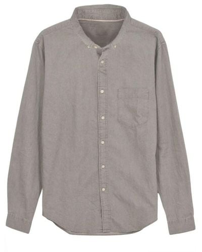 Uniqlo Chambray Denim Cotton Shirt - Grey