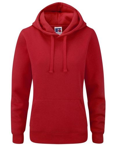 Russell Premium Authentic Hoodie (3-Layer Fabric) (Classic) - Red