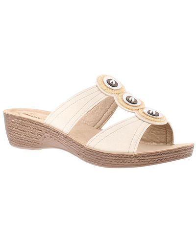 Inblu Wedge Sandals Insular Slip On - White