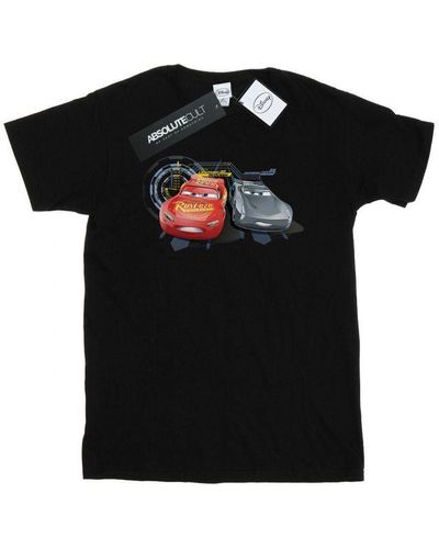 Disney Cars Lightning Vs Storm T-Shirt () Cotton - Black