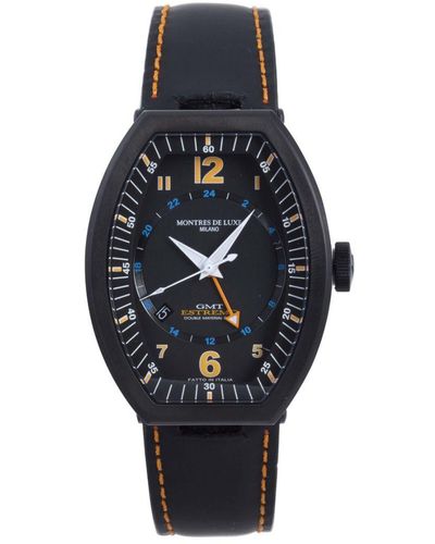 Montres De Luxe Estremo Watch Leather - Blue