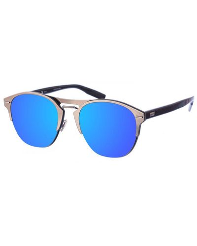 Dior 3Ygo7 Oval-Shaped Metal Sunglasses - Blue