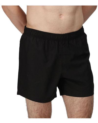 Regatta Wayde Quick Drying Elasticated Swim Shorts - Black