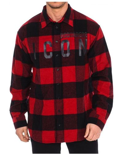 DSquared² Long Sleeve Shirt S79dl0007-s53139 - Red