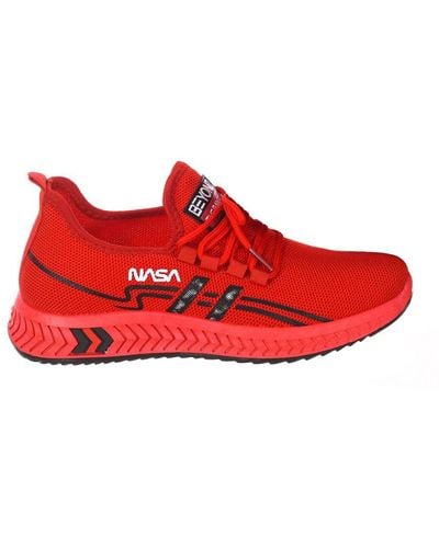 NASA Csk2030-M High Style Lace-Up Sports Shoes - Red