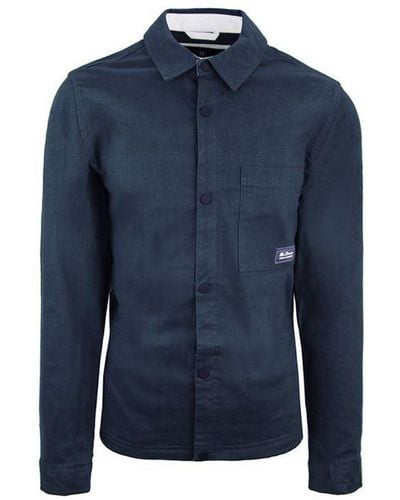 Ben Sherman Trucker Shirt Jacket Cotton - Blue