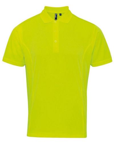 PREMIER Coolchecker Pique Poloshirt (neon Geel)