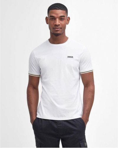 Barbour Torque Tipped Tailored T-Shirt - White