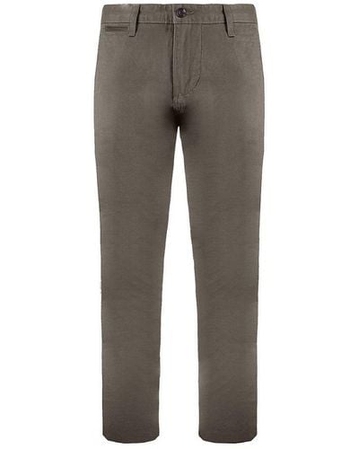 Dockers Slim Fit Brown Chino Trousers Cotton - Grey