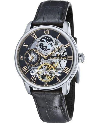 Thomas Earnshaw Longitude Automatic Heritage Black Watch Es-8006-04 - Multicolour