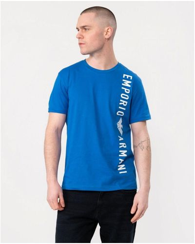 Emporio Armani Logoband Beach T-Shirt - Blue