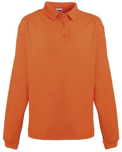 Russell Russell Europe Mens Heavy Duty Collar Sweatshirt (oranje)