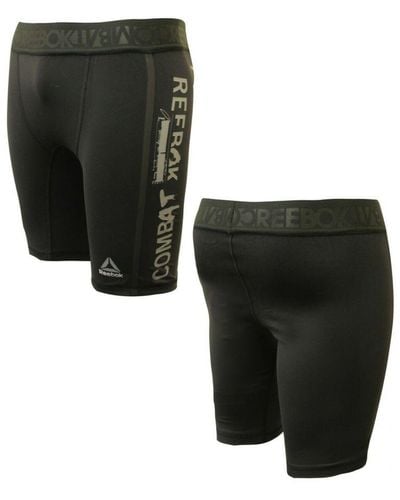 Reebok Combat Valetudo Training Gym Tight Shorts Black S96507 A15e Textile