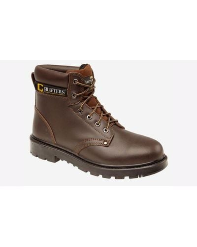 Grafters Apprentice Safety Boots - Brown