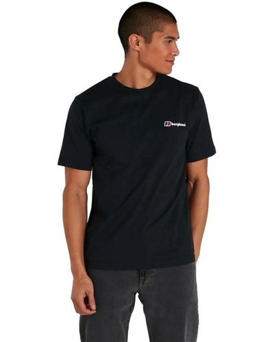 Berghaus Organic Front & Back Logo T Shirt - Black