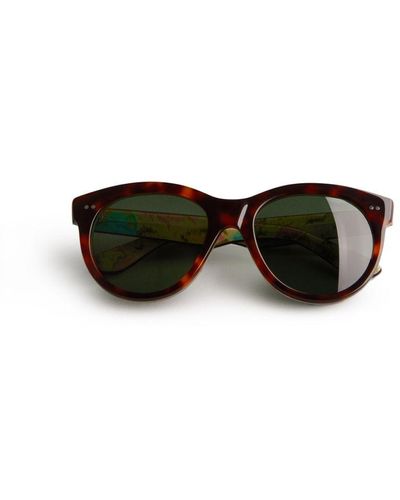 Ted Baker Manhatn Printed Sunglasses, Tortoiseshell - Black