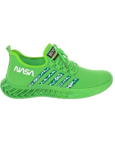 NASA High-Top Lace-Up Style Sports Shoes Csk2043 - Green