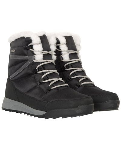 Mountain Warehouse Ladies Leisure Ii Snow Boots (Jet/) - Black