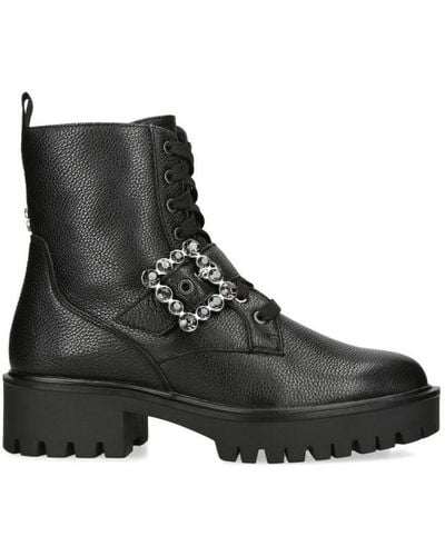 Carvela Kurt Geiger Leather Opulent Ankle Boots - Black