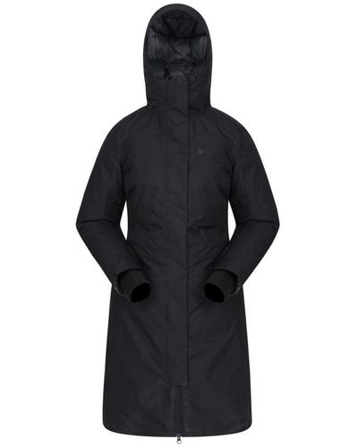 Mountain Warehouse Polar Down Long Length Hybrid Jacket - Black