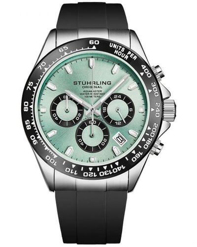 Stuhrling Aquamaster 42Mm 4050 Chronograph Watch - Grey