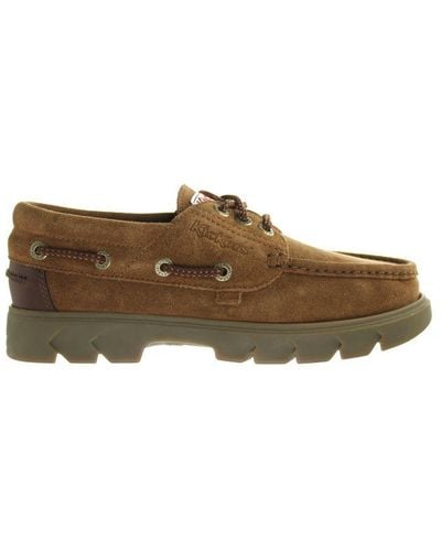 Kickers Lennon Boat Shoes Leather - Brown