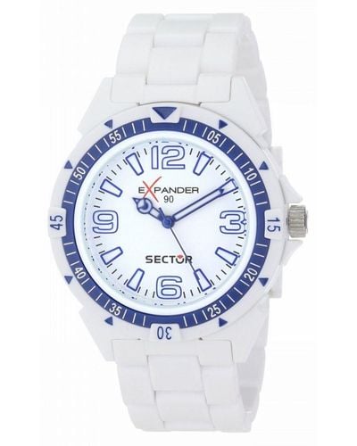 Sector : Expander 90 White Watch.. - Blue