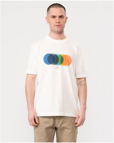 Paul Smith Short Sleeve Circles T-Shirt - White