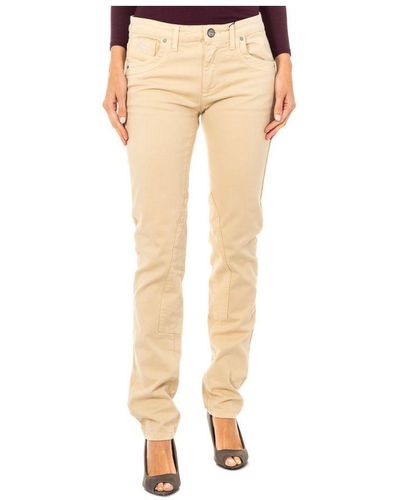 La Martina Stretch Elastic Trousers With Skinny-Cut Hems Lwt010 - Natural