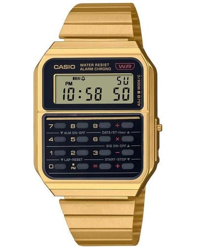 G-Shock Collection Vintage Gold Watch A120weg-9aef Stainless Steel in  Metallic | Lyst UK