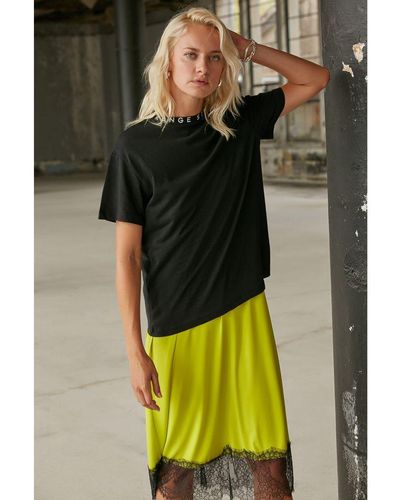 Trendyol Vrouw/meisje Staande Kraag T-shirt - Groen