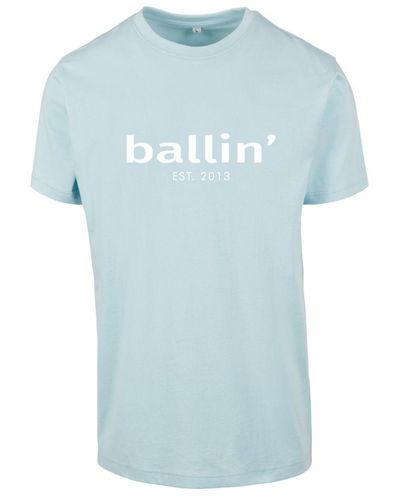 Ballin Amsterdam Est. 2013 Tee Ss Regular Fit Shirt Blauw