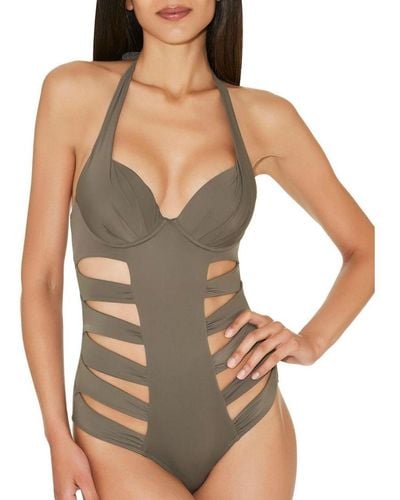 Aubade Et57 Sexy Chill One Piece Swimsuit - Green