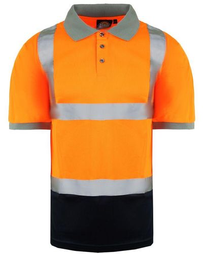 Dickies Safety Polo Shirt - Orange